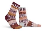 SS00000-156  Amaranth Adult Mis-matched Socks - Small 4-6